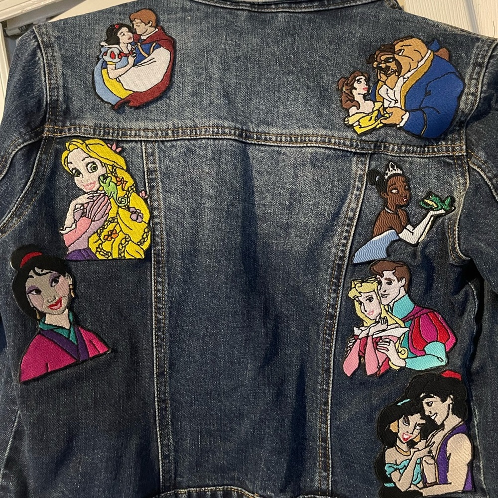 Denim patched jacket - Disney inspired